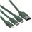 Кабель Baseus Lightning 8-pin, micro USB-B, USB Type-C - USB Type-A зеленый 1.1 м