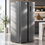 Side-By-Side refrigerator   Aceline SBS45AKA gray