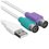 Cable DEXP PS/2 x2 - USB Type-A white 0.3 m