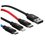 Кабель Baseus Lightning 8-pin, micro USB-B, USB Type-C - USB Type-A черный 0.3 м