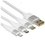 Кабель Baseus Lightning 8-pin, micro USB-B, USB Type-C - USB Type-A белый 1.5 м
