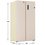 Side-By-Side refrigerator   DEXP SBS4-53AMG beige