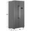 Холодильник Side by Side   Indesit IFTS 472 X серебристый
