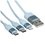 Кабель Baseus Lightning 8-pin, micro USB-B, USB Type-C - USB Type-A голубой 1.2 м