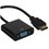Переходник однонаправленный Cablexpert HDMI - VGA, 0.15 м