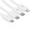 Кабель Baseus Lightning 8-pin, micro USB-B, USB Type-C - USB Type-C белый 1.1 м