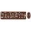 Keyboard and mouse Wireless   AULA AC306 brown