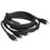 Кабель Baseus Lightning 8-pin, micro USB-B, USB Type-C - USB Type-C черный 1.5 м