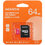 Карта памяти ADATA Premier microSDXC 64 ГБ [AUSDX64GUICL10-RA1]