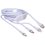 Кабель Baseus Lightning 8-pin, micro USB-B, USB Type-C - USB Type-C фиолетовый 1.5 м