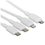 Кабель Baseus Lightning 8-pin, micro USB-B, USB Type-C - USB Type-C белый 1.5 м