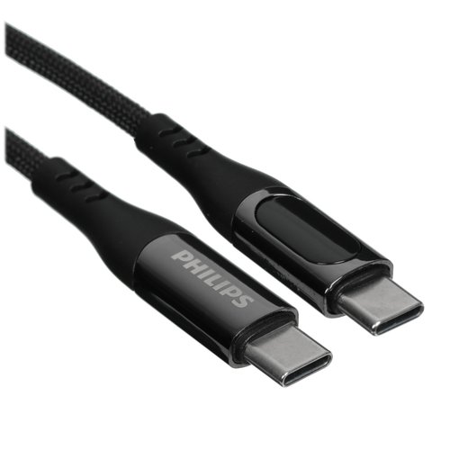 Кабель PHILIPS USB Type-C - USB Type-C черный