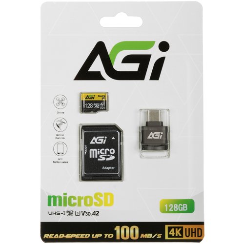 Карта памяти AGI TF138 microSDXC 128 ГБ [AGI128G2DTF138]