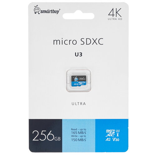 Карта памяти Smartbuy Ultra microSDXC 256 ГБ [SB256GBSDU3UL01]