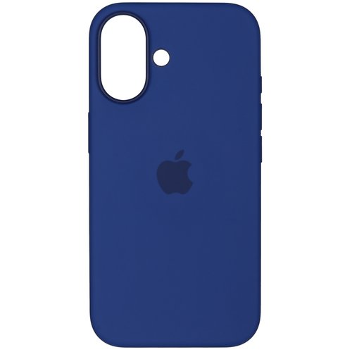 Накладка  Apple Silicone Case для Apple iPhone 16 синий