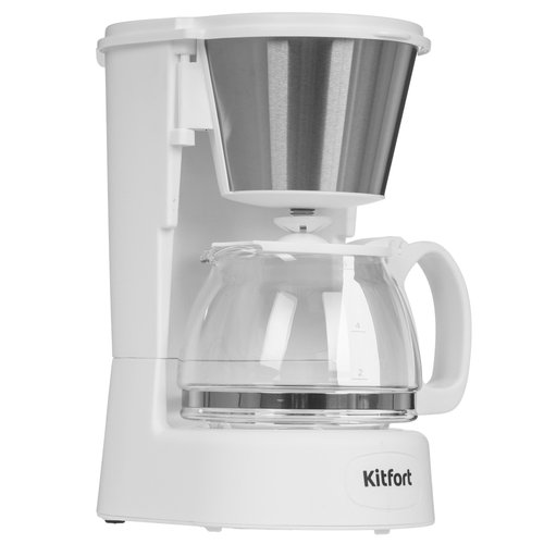 Кофеварка капельная Kitfort КТ-7631 белый