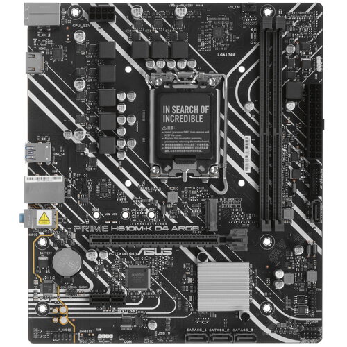 Материнская плата ASUS PRIME H610M-K D4 ARGB