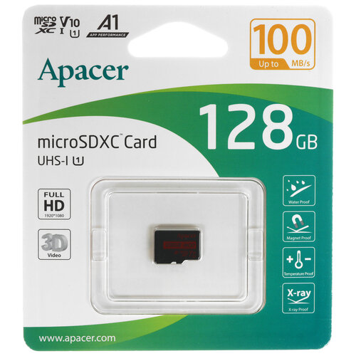 Карта памяти Apacer R100 microSDXC 128 ГБ [AP128GMCSX10UB-RA]