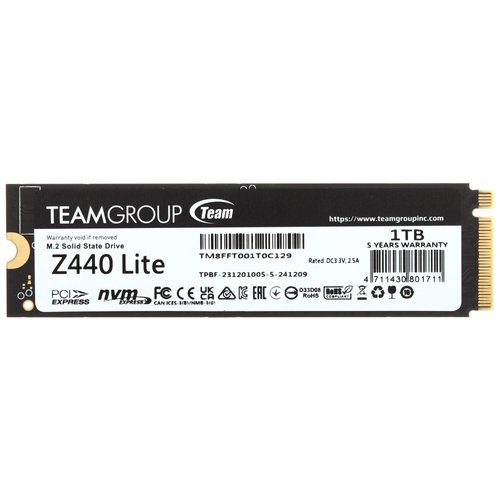 1000 ГБ M.2 NVMe накопитель TEAMGROUP T-FORCE Z440 Lite [TM8FFT001T0C129]