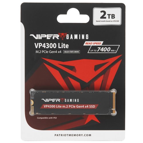 2000 GB M.2 SATA xotira qurilmasi Patriot Viper VP4300 Lite [VP4300L2TBM28H]