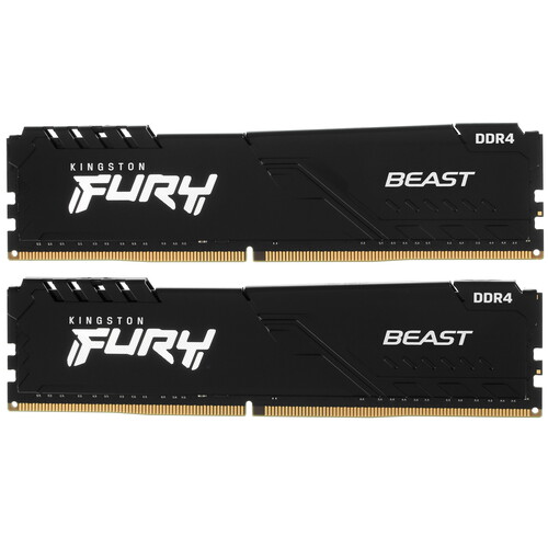 Оперативная память Kingston FURY Beast Black [KF432C16BBK2/16] 16 ГБ