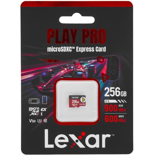 Карта памяти Lexar PLAY PRO microSDXC 256 ГБ [LMSXPS0256G-BNNNG]