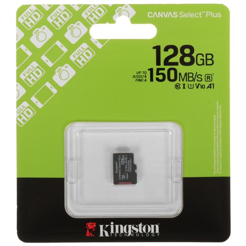 Карта памяти Kingston microSDXC 128 ГБ [SDCS3/128GBSP]