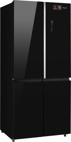 Weissgauff WCD 590 NoFrost Inverter Premium Biofresh Black Glass