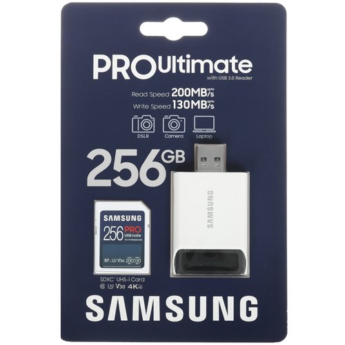 Карта памяти Samsung PRO Ultimate SDXC 256 ГБ [MB-SY256SB/WW]