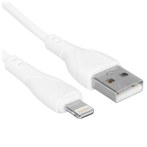 Кабель Borofone Lightning 8-pin - USB Type-A белый