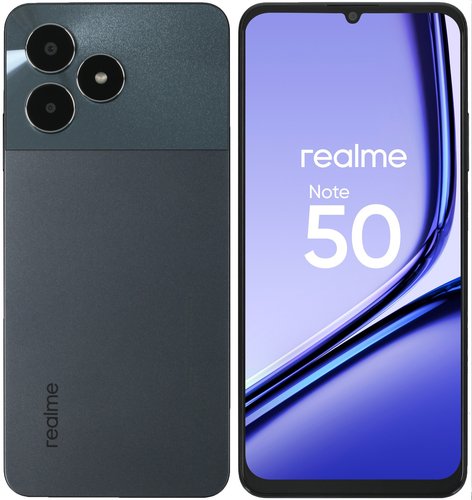 6.74" Смартфон realme Note 50 256 ГБ черный