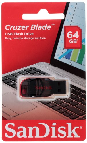 Память USB Flash 64 ГБ SanDisk Cruzer Blade [SDCZ50-064G-B35]