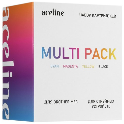 Набор картриджей Aceline NS-LC3617BKCMY голубой, желтый, пурпурный, черный