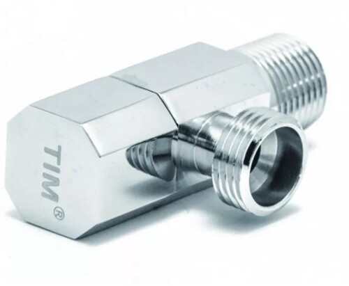 Купить Кран сантехнический угловой TIM с отражателем ВхН, круг руч (FM1 ...