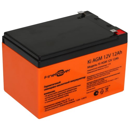 Uninterruptible power supply battery FinePower Ki AGM 12V 12Ah