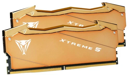 Оперативная память Patriot Viper Xtreme 5 Aurum, DDR5, 32GB (2x16GB), 6000 MHz, CL30, с радиатором, золотистый, фото2
