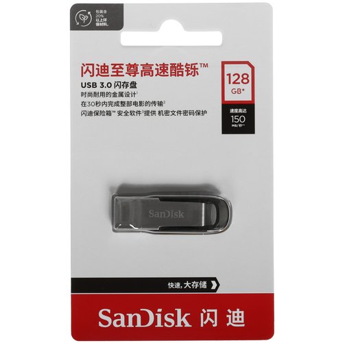 Память USB Flash 128 ГБ SanDisk Ultra Flair [SDCZ73-128G-Z35]