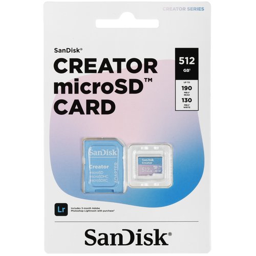 Карта памяти Sandisk Creator microSDXC 512 ГБ [SDSQXAV-512G-IN6MS]