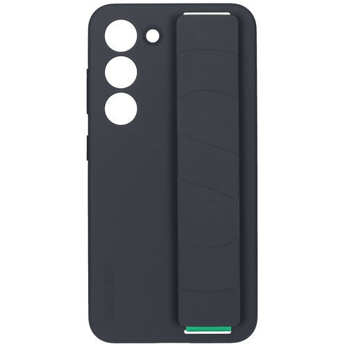 Накладка  Samsung Silicone Grip Case для Samsung Galaxy S23 черный/зеленый