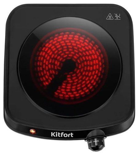 Плита компактная электрическая Kitfort КТ-5422 черный