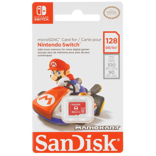 Карта памяти SanDisk for Nintendo Switch microSDXC 128 ГБ [SDSQXAO-128G-GN3ZN]