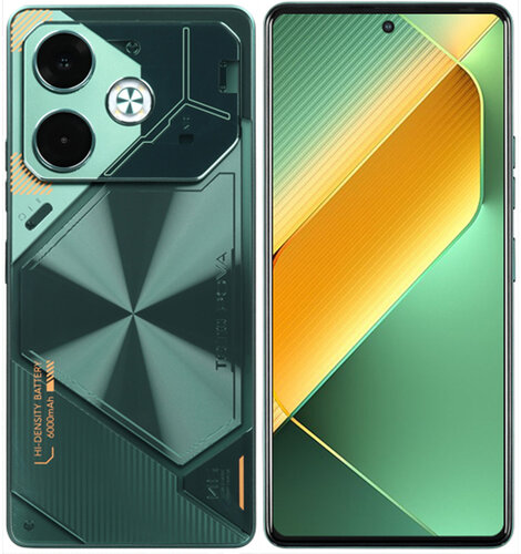6.8" Смартфон Tecno POVA 6 256 ГБ зеленый