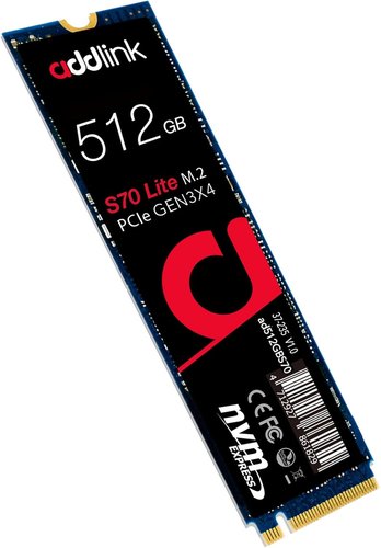 512 GB M.2 NVMe Storage Addlink S70 Lite [ad512GBS70LTM2P]
