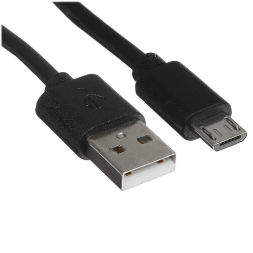 Кабель Aceline micro USB-B - USB Type-A черный 2 м
