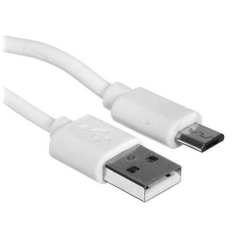 Кабель Aceline micro USB-B - USB Type-A белый 1 м