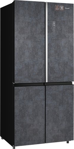 Weissgauff WCD 590 NoFrost Inverter Premium Biofresh Rock Glass