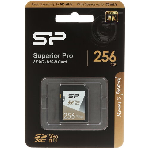 Карта памяти Silicon Power Superior Pro SDXC 256 ГБ [SP256GBSDXJV6V10]