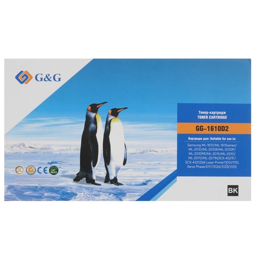 Картридж лазерный G&G GG-1610D2 черный