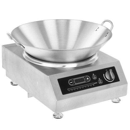 Плита компактная электрическая Viatto VA‑IC3520WOK серебристый
