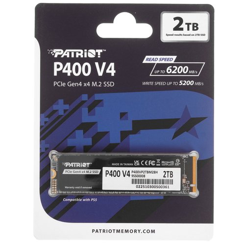 2000 GB M.2 NVMe Storage Patriot P400 V4 [P400VP2TBM28H]